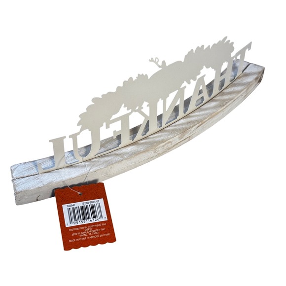 Ashland Thankful Tabletop‎ Decor Pumpkin Patch Fall Autumn Decoration - Picture 3 of 7